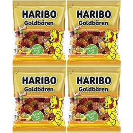 Haribo Saft (Juice) Goldbaeren Gummy Bear Candy 4-Pack (4 x 160g)