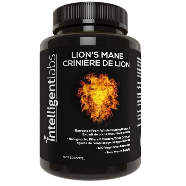 Intelligent Labs Lion's Mane Mushroom Capsules by Intelligent Labs, Extracted
