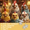 Funny Chicken Puzzles for Adults 1000 Pieces, Cozy Chicken Study