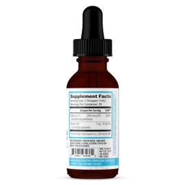 NuEthix Formulations B12 Liposomal with Methyl Folate Dietary Supplement, Bioactive B Vitamins to Support an Optimal Metabolism, 1 Fluid Ounce, 30 Servings