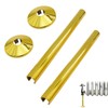 Girihe 2 Pack Radiator Pipe Cover, 15mm Pipe Cover Gold