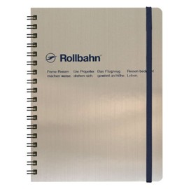 Delfonics Rollbahn Spiral Notebooks: 5-1/2 in. x 7 in. (Silver) / Large