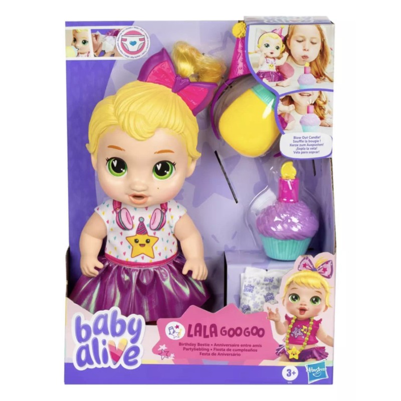Target Baby Alive Birthday Bestie Blonde Hair Lala Toy New