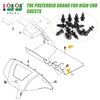 10L0L Golf Cart Floor Mat Push Rivets for Yamaha Models