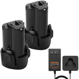 Shentec 2 Pack 10.8V 3.0Ah Li-ion Battery Compatible with Makita BL1013 Makita BL1014 194550-6 194551-4 195332-9 (Battery Charger Include)