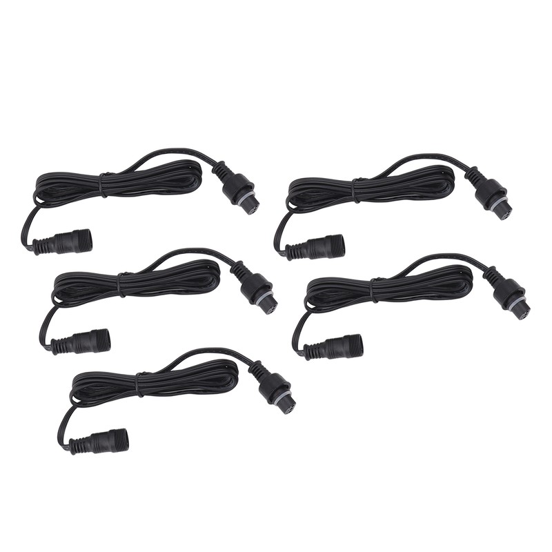 5pcs 4.9ft Deck Light Extension Cable IP67 Waterproof Extension Cord