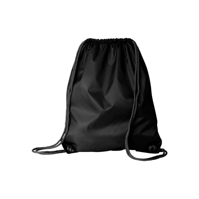 Liberty Bags Large Drawstring Backpack, One Size, BLACK