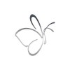 Simple Butterfly Outline Vinyl Decal Notebook Car Laptop 5.5" 5.5"