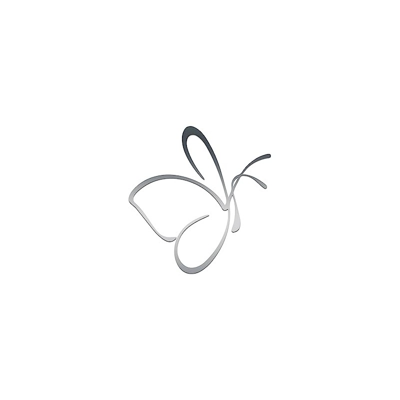 Simple Butterfly Outline Vinyl Decal Notebook Car Laptop 5.5" 5.5"