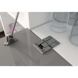 Gedotec KIMANA 3D Adjustable Cabinet Door Hinge 3D Adjustable Furniture Hinge 3-Piece Nickel-Plated Steel Door Hinge for Furniture & Flaps 1 Piece Cabinet Hinge for Inlet