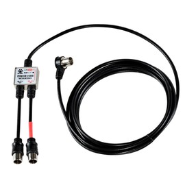 N-CAT NCSUE2501-PP Antenna Divider with Cable Input 2.5m/Output 0.1m (0.1m) Supports 4K 8K Push-Type Plug, Black