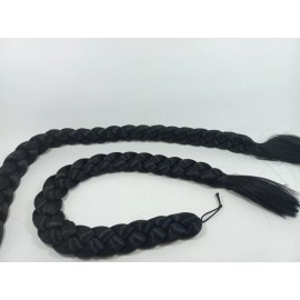 Bootleg Par De Trenzas Cabello Sintético 55 Cm Color Negro