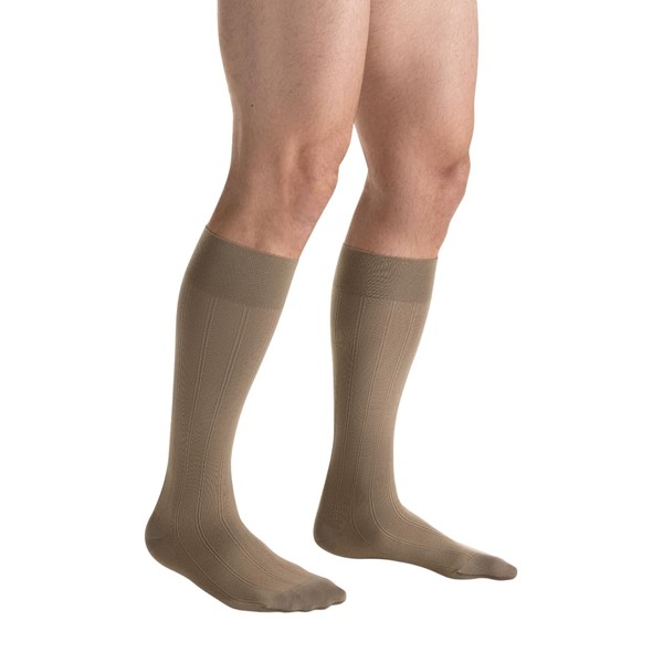 JOBST 113110 BSN Medical Sock with Closed Toe, Knee High, Large, 15-20mmHg, Khaki