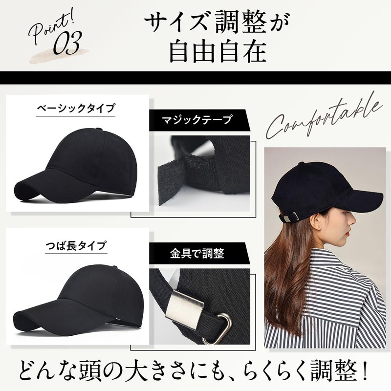 IGNITE LIFE Women's Cap, Simple Plain Cap, 40s, Deep, UV,