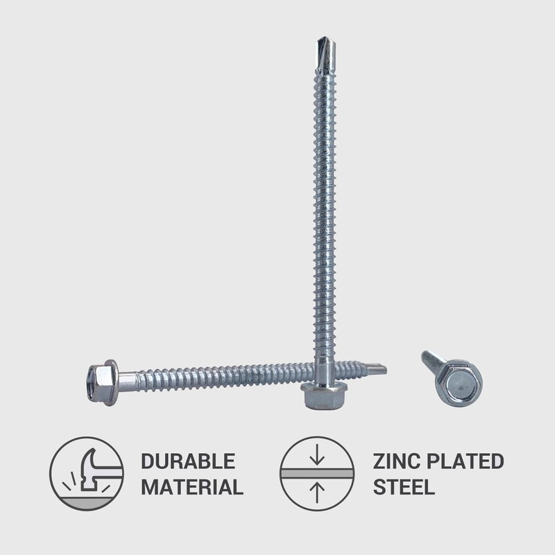 Marcopol 60 Pieces DIN 7504 K Galvanised Steel 5.5 x