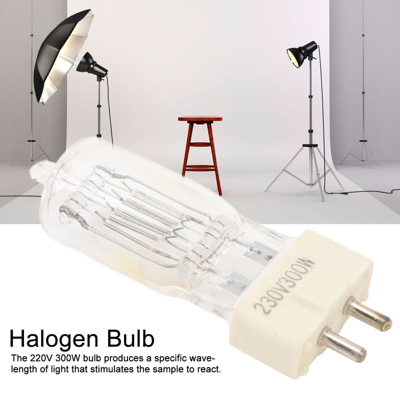 300W G9.5 Halogen Bulb Glass Plastic 2900K 300 Lm Halogen