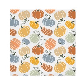 senya Thanksgiving Cloth Napkin Thanksgiving Autumn Pumpkin Cloth Napkin Set of 6 Washable Reusable Polyester Table Napkins for Family Dinner, Party, Holiday
