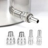 4pcs G1/2in Thread Stainless Steel Quick Connector Adapter Fitting for
