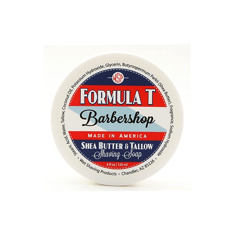Shaving Soap WSP Formula T (Barbershop) 4 Oz Made with