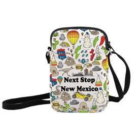 JXGZSO New Mexico City Travel Gift Next Stop New Mexico Makeup Bag New Mexico Souvenir Gift New Mexico Trip Cosmetic Bag, Next Stop New Mexico Crossbody