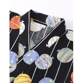 SHELISTEN 100-150 Jinbei Boys and Children, Yukata, Kimono, Summer Festival, Fireworks Display, Cute, Children's Day, Top and Bottom Set, Balloons, 150