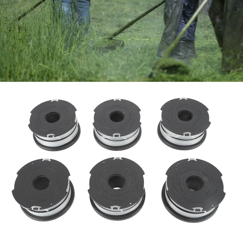 6pcs Weeder Replacement Spool 38.6ft 0.06in String Trimmer Replacement Spool