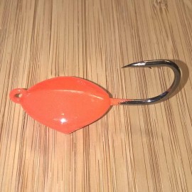 T&A Jigs 5PK TOG BLACKFISH ORANGE SHEEPSHEAD Ocean Sea Sweeper JIGS Tautog Porgy Jig - 3/4oz