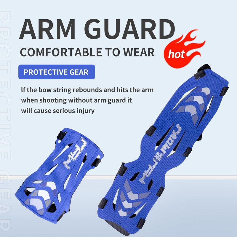 Moyujian 11.2in Long/6.7in Short Armguard Professional Competition Archery Bow Range