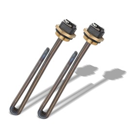 Dgqtrx Titanium 2pcs HE 55220 Water Heating Element Replacement for ECO POU 6, ECO 8, ECO 11 Tankless Electric Water Heaters,5.5 kW 220 V or 6 kW 240 V (2 pcs)