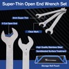 SPEEDWOX 8pcs Slim Wrench Set Ultra Thin Open End Wrench
