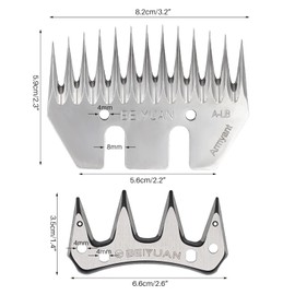 Sheep Blades Shears Shears Sheep Combs Cutter - Metal Sheep Shearing Machine (Straight)