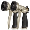 AUTOMAN Garden Hose Nozzle-7 Patterns Sprayer-2 Pack, Metal High Pressure