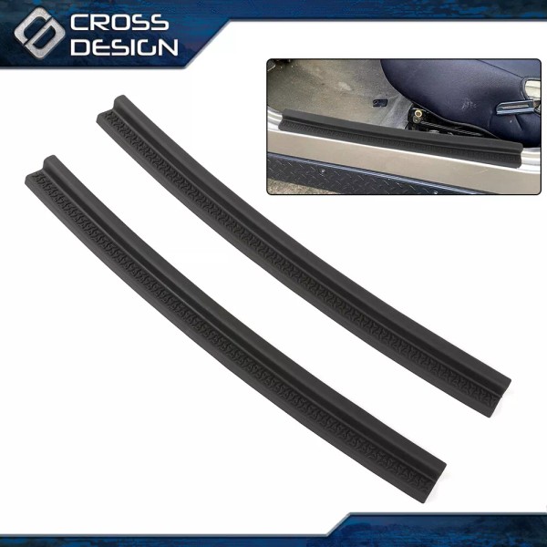 CROSSDESIGN Door Sill Entry Guards Protector Plate Trim Strip Fit