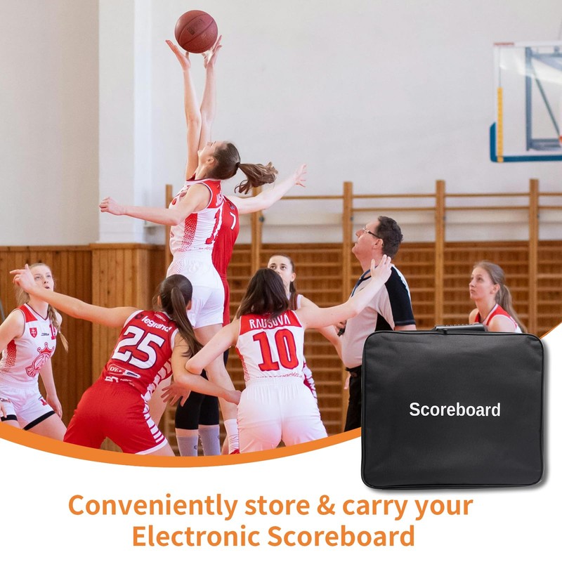 LUCKY TIME Portable Electronic Basketball Scoreboard Bag
