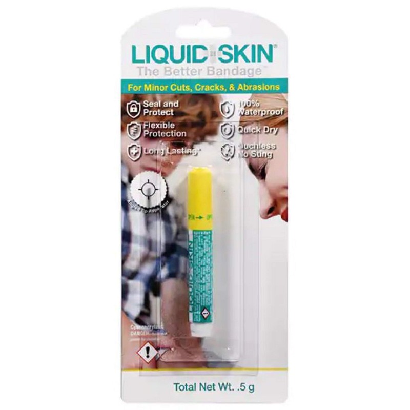 Liquid Skin The Better Bandage; Waterproof, Quick Dry, Seal &