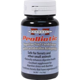 Marshall Pet Products Natural ProBiotic Digestive Tract Conditioner Supplement – 1.7 oz – Supports Digestive Health, Eases Diarrhea & ECE Symptoms – Chemical-Free, Homeopathic Formula for Ferrets & Small Animals