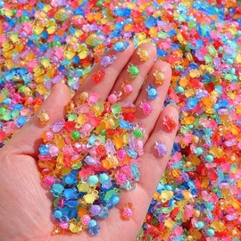 BRTNUP Pack of 300 Mini Resin Figures, Luminous Animals, Mini Turtles, Small Animal Figures, Luminous Turtles for Garden Decoration, Miniature Landscape, Home Decoration