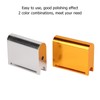 2pcs Leather Edge Slicker Gold Silver Aluminium Alloy Leather Trimming