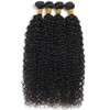 Kinky Curly Bundles Human Hair 1B Natural Black Curly Wave