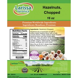 Hazelnuts, Chopped (16 oz, ZIN: 526310) - 3 Pack