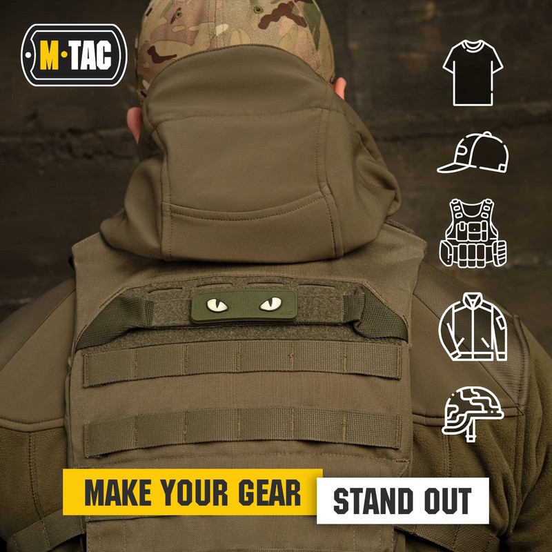 M-Tac Cat Eyes Moral Patch - Tactical Patch - Hook