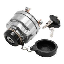 Ignition Key Switch, 5 Terminals Ignition Switch Replacement for Ford New Holland Shibaura Tractor 1000 1100 1110 1200 1210 1300 1310 1500 1510 1600 1700 1710 1900 1910 2110 35 45 55 65 Skid Steer