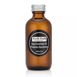 Turtle Bay 2 oz. (60 ml) Bay Essential Oil in Glass Bottle  Pimenta Racemosa