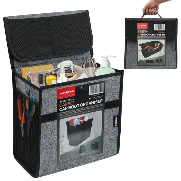 Unbranded Car Trunk Organizer Bag Anti Slip Felt Trunk Tidy