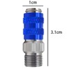 Airbrush Joint Set Coupler with 2 Quick Joint Plugs 1/8