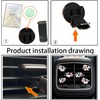 6 Stück Lüftungsschlitz-Clips mit Kuh-Aufdruck, niedliche Kuh-Auto-Lufterfrischer-Clips, lustige Auto-Dekoration, Auto-Innendekoration,