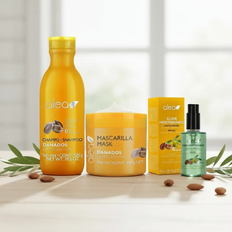 Kit Alea Cabello Dañados Shampoo + Mascarilla + Elixir
