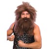 Rubie's mens Characters Caveman Beard and Set Wig, Brown, One