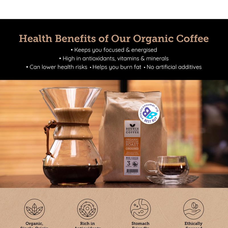 Source Climate Change Coffee Award Winning Organic Medium Roast Nicargua