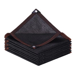 BCBIG Rectangular Sun Shade Sail for Balcony, Shade Net Greenhouse Effectively Block Sunlight and UV Rays that Air Can Circulate Up and Down 2 x 2 m, Black